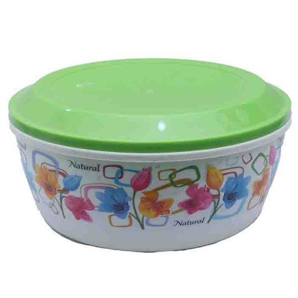 Floral Pattern Insulated Food Warmer with Lid