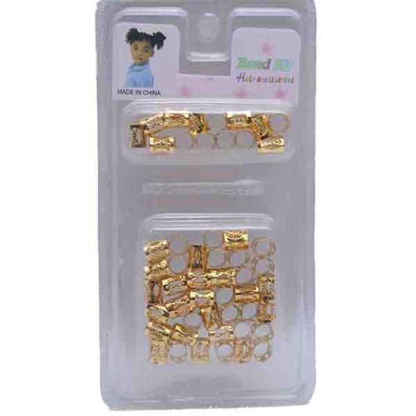 Gold Ring Hair Braid Beads Kit