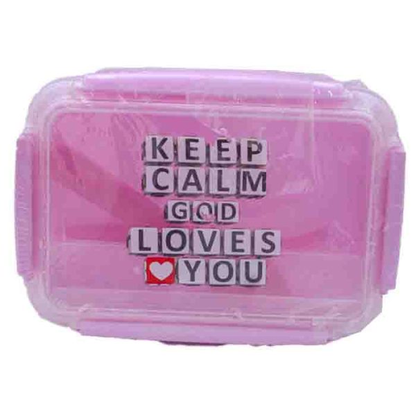 Keep Calm God Loves You Lunch Box