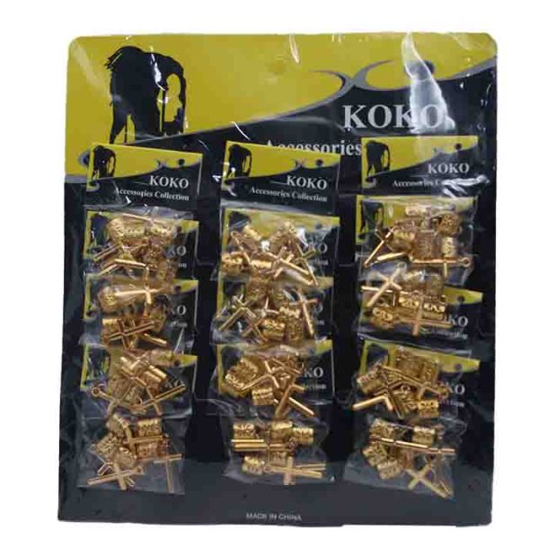 Koko Gold Cross Hair Accessories Display