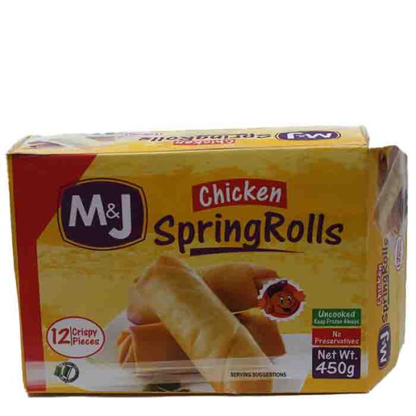 M&J Chicken Spring Rolls 12pcs 450g