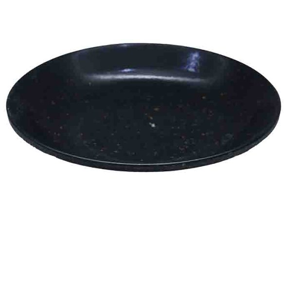 Modern Black Speckled Dinner Plate