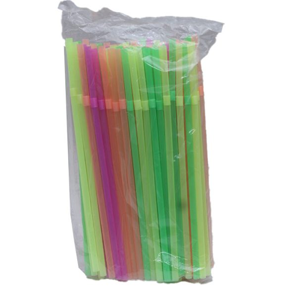 Multi-colored Plastic Straws