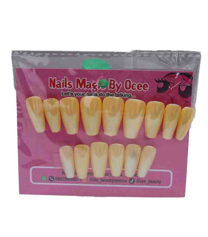 Nails Magic By Ocee Yellow Coffin Nails