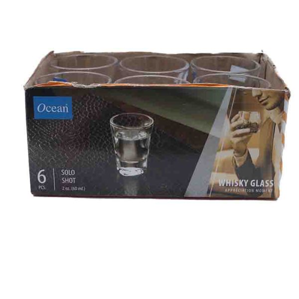 Ocean 'Solo' Whisky & Shot Glasses Set of 6 x 60ml