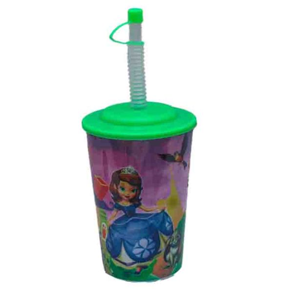 Princess Sofia the First Cup with Straw