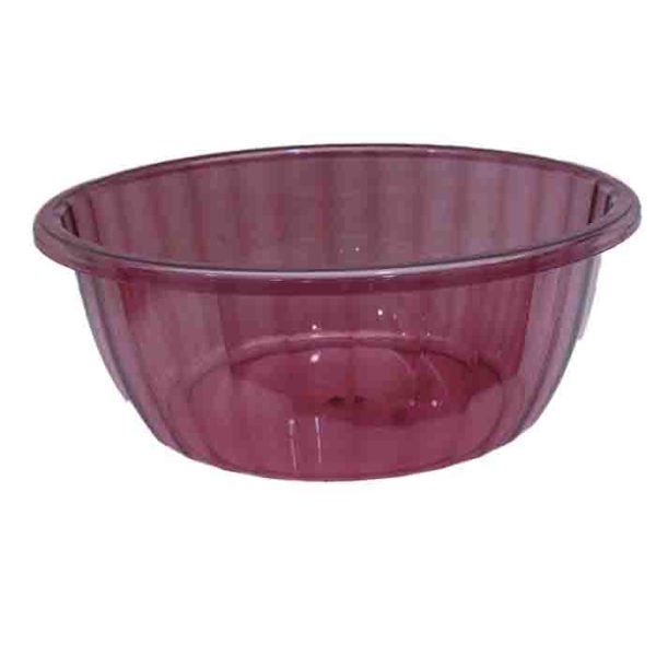 Purple Translucent Ribbed Plastic Multipurpose Basin