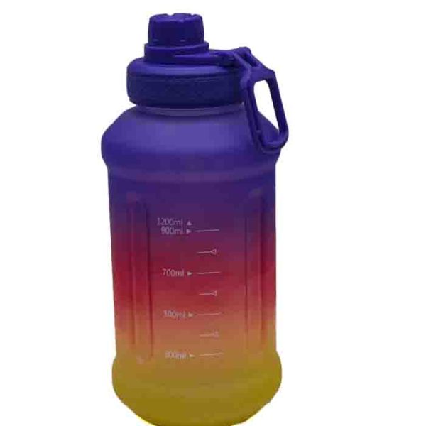 Purple and Yellow Gradient Water Bottle 1200ml