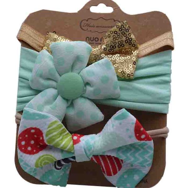 Set of Three Assorted Baby Bow Headbands