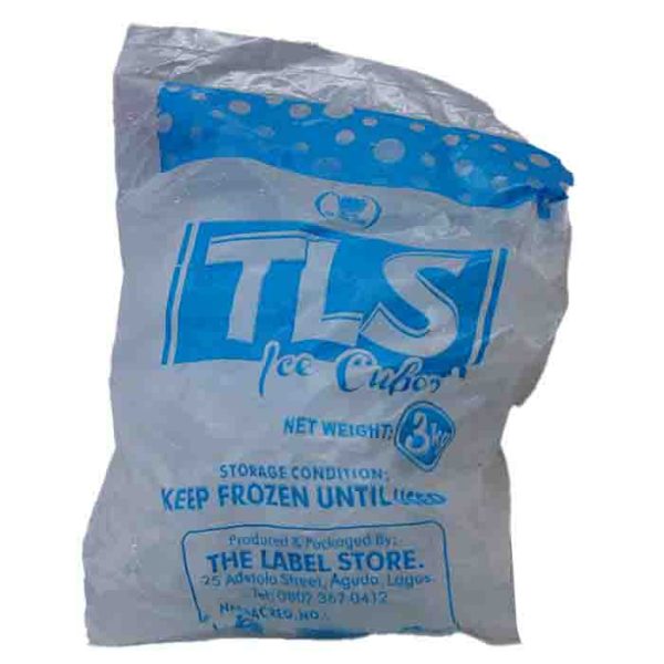 TLS Crystal Clear Ice Cubes 3kg