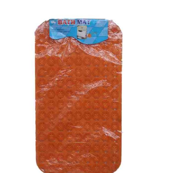 Tangerine Texture Rectangular Bath Mat