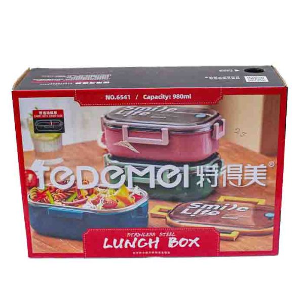 Tedemei Stainless Steel Lunch Box No.6541 980ml