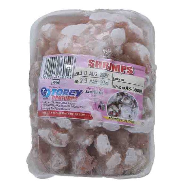 Torey Ventures Premium Frozen Shrimps 500g