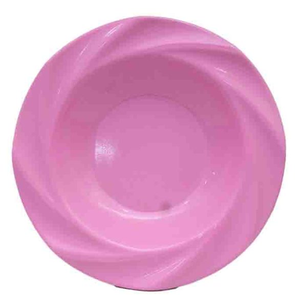 Vibrant Pink Swirl Design Cereal Bowl