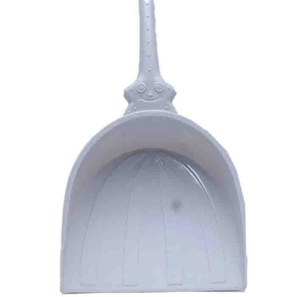 White Plastic Dustpan(Parker) with Fun Character Handle