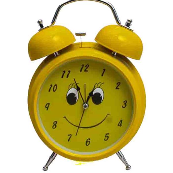 Yellow Smiley Face Alarm Clock