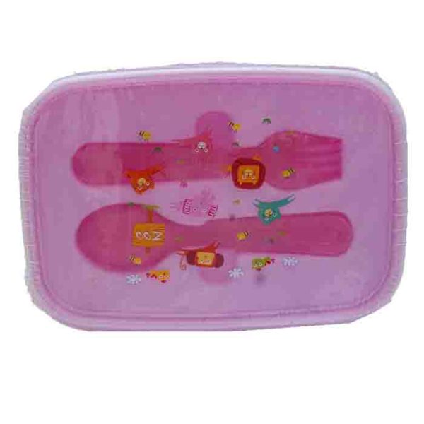 Zoo Animals Spoon and Fork Lunch Box