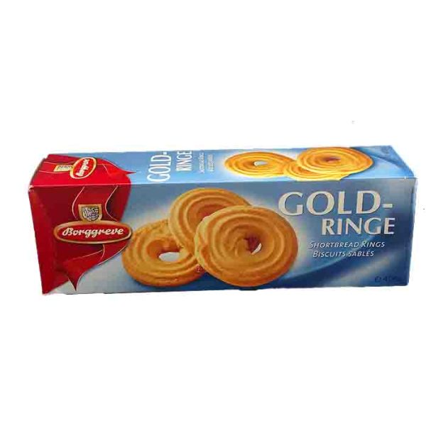 Borggreve Gold-Ringe Shortbread Rings Biscuits 400g