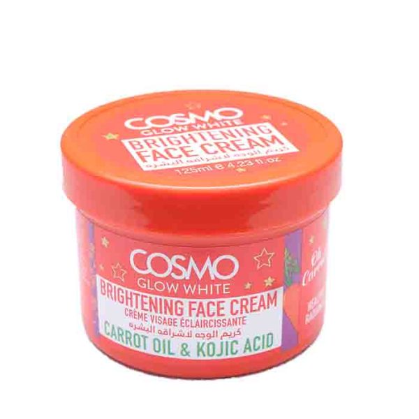 Cosmo Glow White Brightening Face Cream Carrot & Kojic Acid 125ml