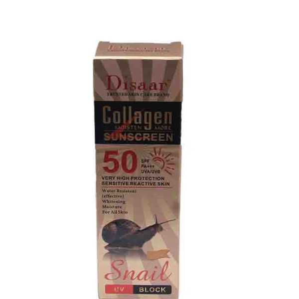 Disaar Collagen Snail Sunscreen SPF 50 PA Very High Protection