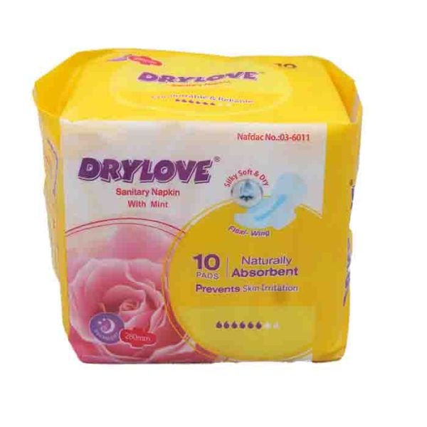 Drylove Sanitary Napkin With Mint 10 Pads 290mm