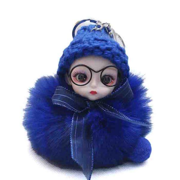 Fluffy Doll Keychain Blue.jpg