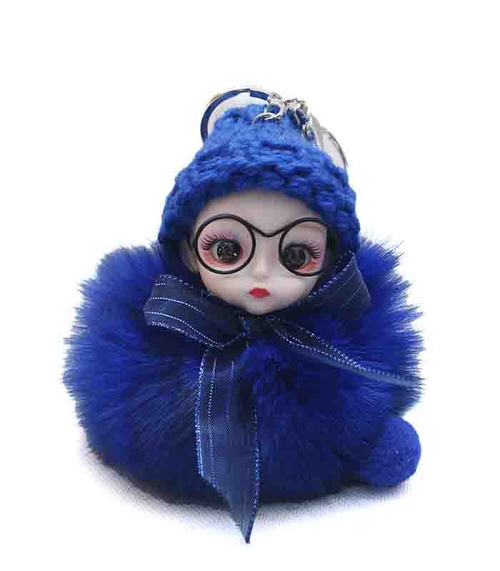 Fluffy Doll Keychain Blue.jpg