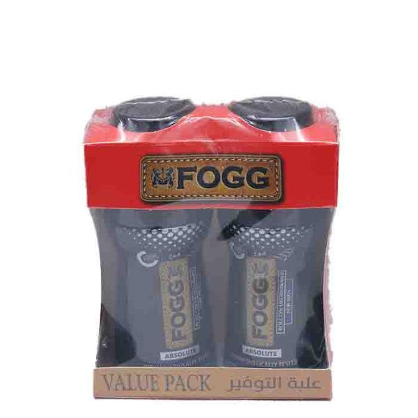 Fogg Absolute Roll On Deodorant For Men Value Pack of 2 x 50ml