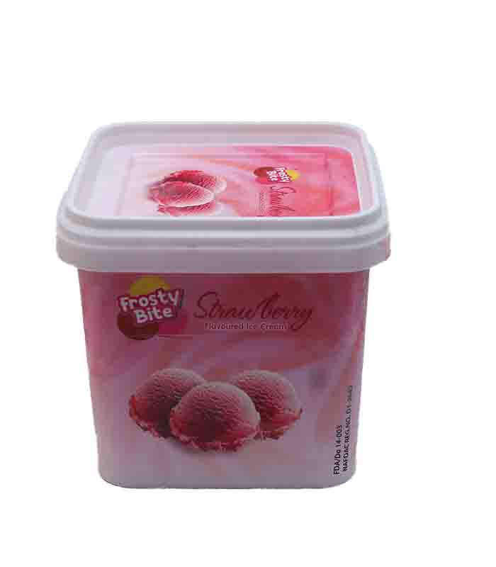 Frosty Bite Strawberry Flavoured Ice Cream 550ml
