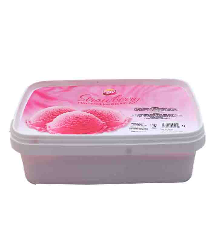Frosty Bite Strawberry Ice Cream 1L Tub