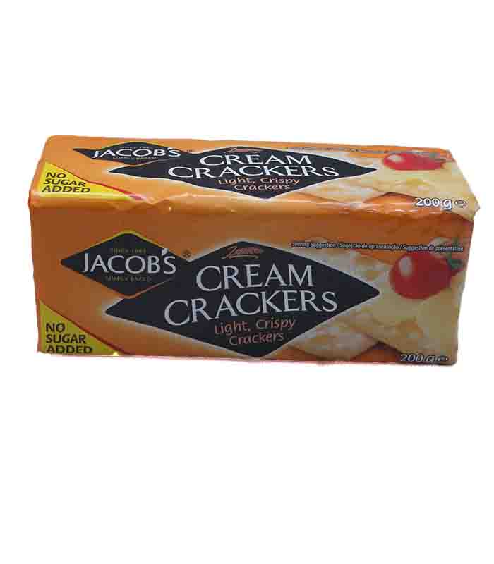 Jacobs Cream Crackers No Sugar Added 200g