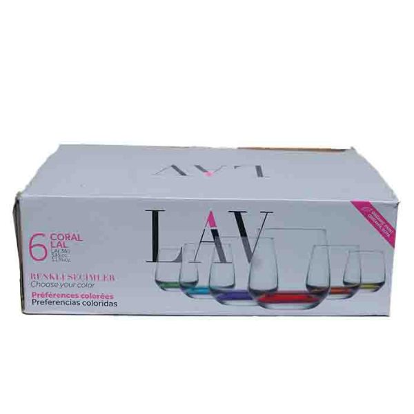 LAV Coral Lal Colored Base Tumbler Box
