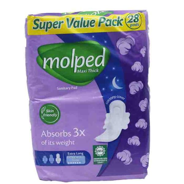 Molped Maxi Thick Extra Long 28 Sanitary Pads