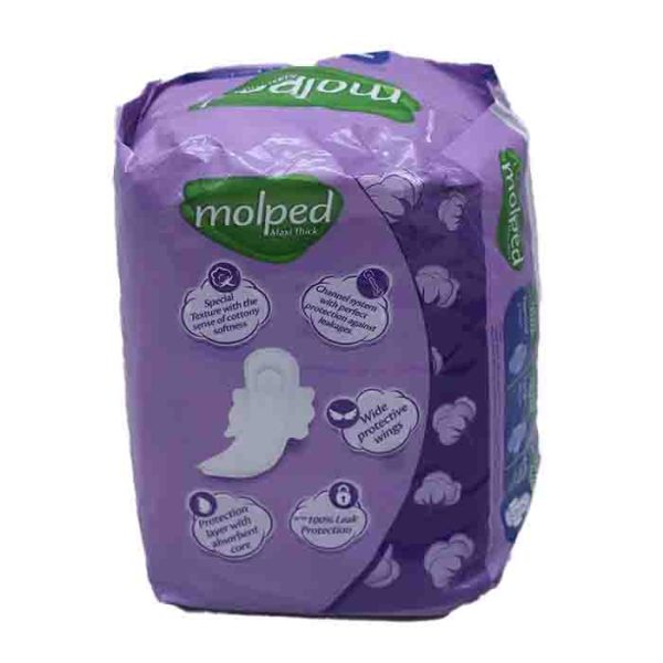 Molped Maxi Thick Sanitary Pad Wide Protective Wings