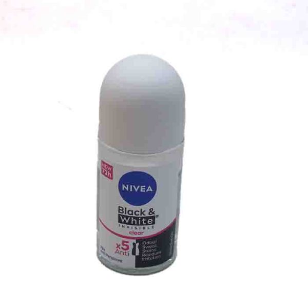 Nivea Black & White Invisible Clear Anti-Perspirant 72h 50ml