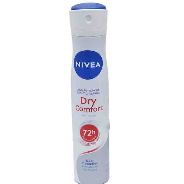 Nivea Dry Comfort 72H Dual Protection Anti-Perspirant Spray 200ml