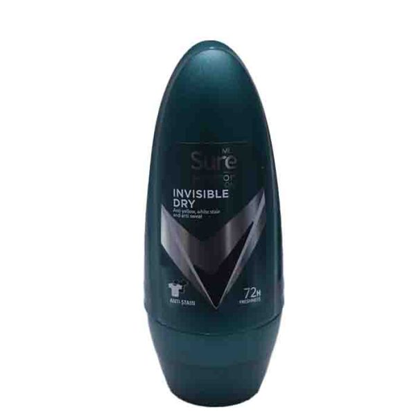 Sure Men Invisible Dry Anti Stain Roll On 50ml