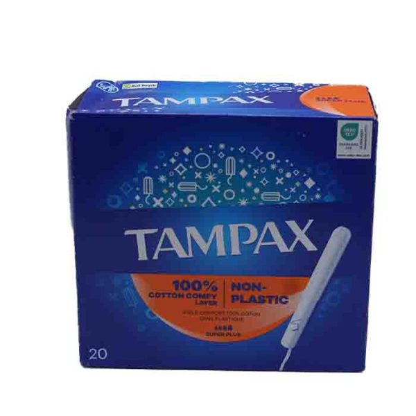 Tampax Super Plus 100% Cotton Core Tampons 20pcs