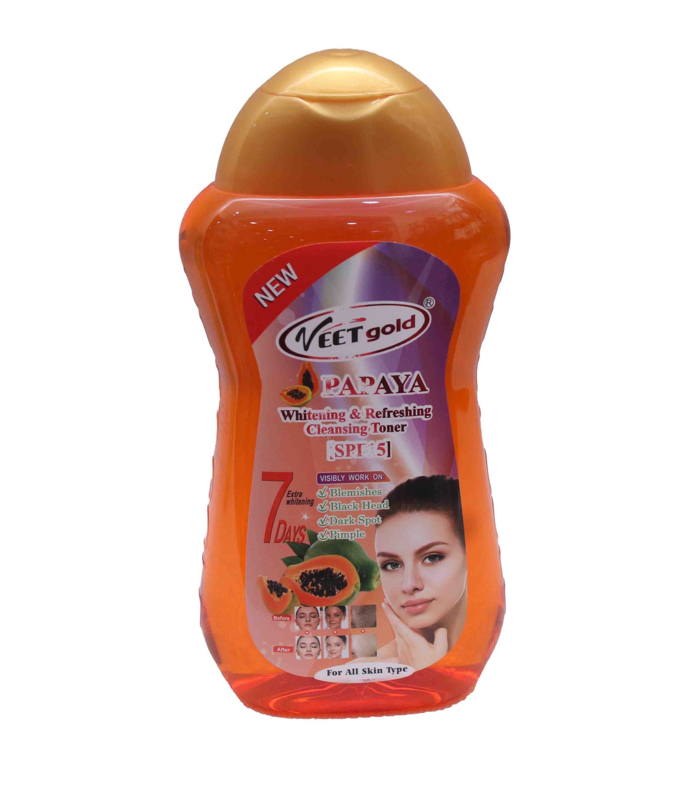 Veet Gold Papaya Cleansing Toner SPF15