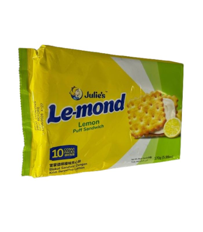 Julie's Le-mond Lemon Puff Sandwich Biscuit 170g Julies-Le-mond-Lemon-Puff-Sandwich-Biscuit-170g.jpg