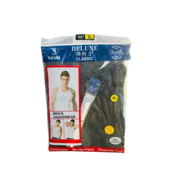 Deluxe Classic 3 in 1 Black Men's Vest with Free Pen Inside.jpg