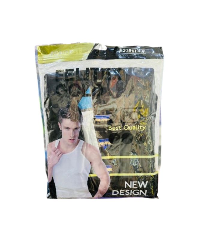 Felitex Gold 3 Piece Pack of Black Singlet with Free Pen Inside (Gold Pack) Felitex Gold 3 Piece Pack of Black Singlet with Free Pen Inside (Gold Pack).jpg