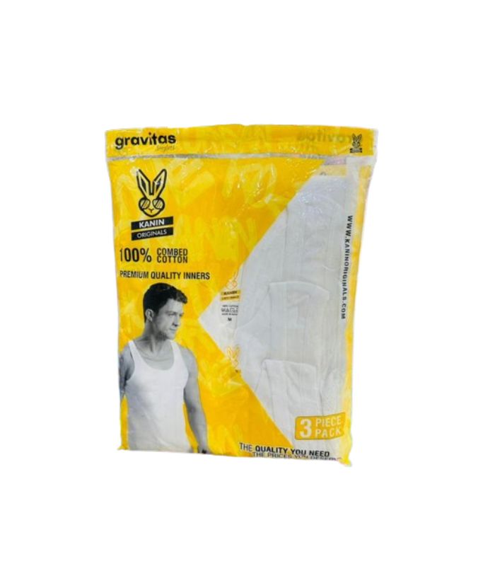 Kanin Originals 100% Combed Cotton 3 Piece Pack Singlet (Yellow Pack) Kanin Originals 100% Combed Cotton 3 Piece Pack Singlet (Yellow Pack).jpg