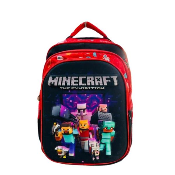 Minecraft The Exhibition Green Pixel Block School Backpack.jpg