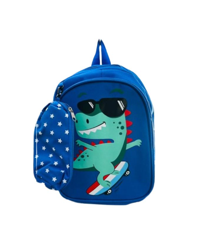 Skater Dinosaur Backpack with Matching Pencil Case.jpg