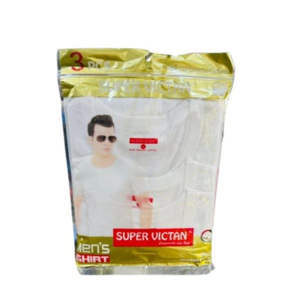 Super Victan 3 in 1 Men's Round Neck T-Shirt (White).jpg