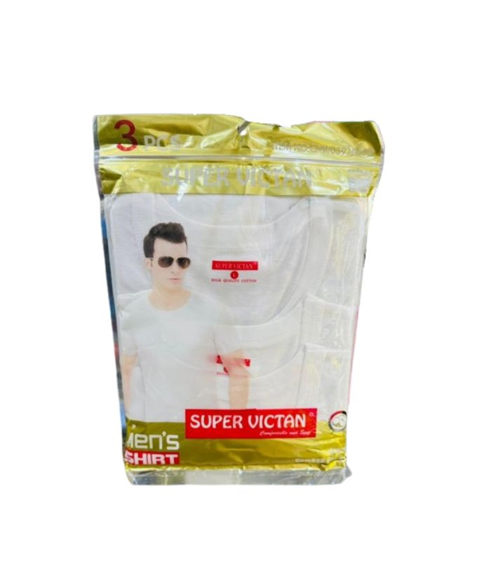 Super Victan 3 in 1 Men's Round Neck T-Shirt (White).jpg