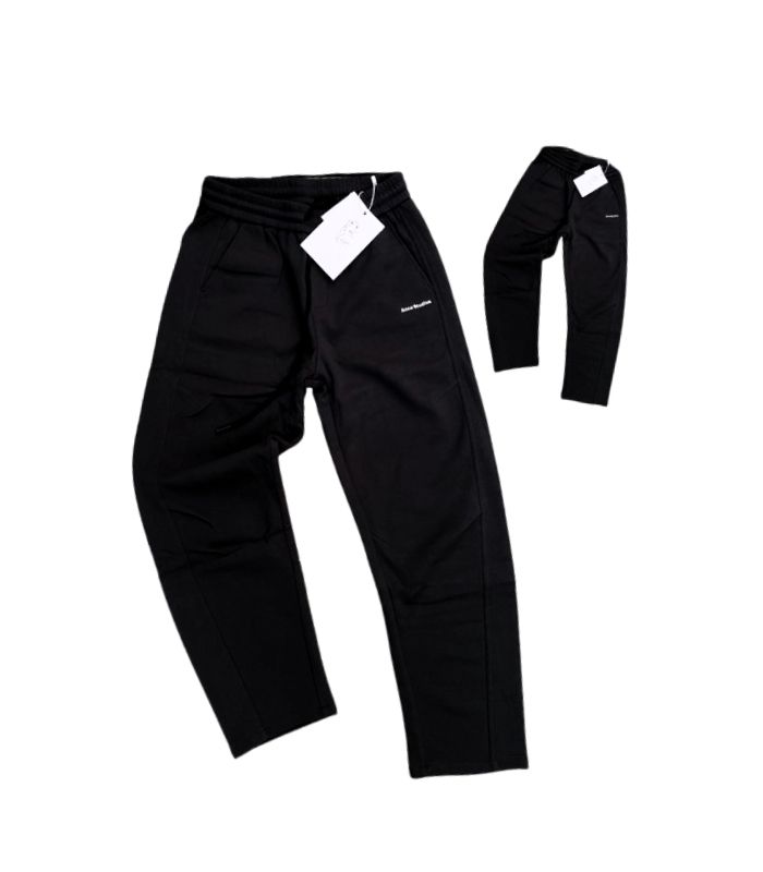 Acne Studios Mini Logo Relaxed Fit Sweatpants Black.jpg