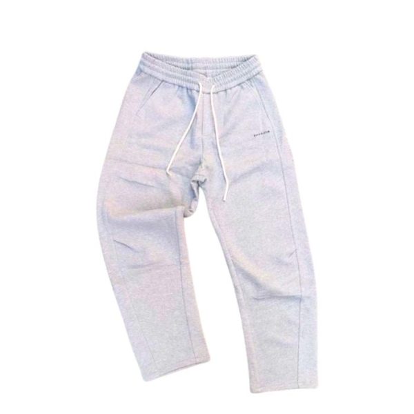 Acne Studios Mini Logo Relaxed Fit Sweatpants Light Grey Melange.jpg