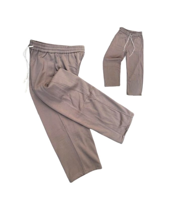 Acne Studios Pleated Drawstring Wide Leg Sweatpants Taupe Brown.jpg